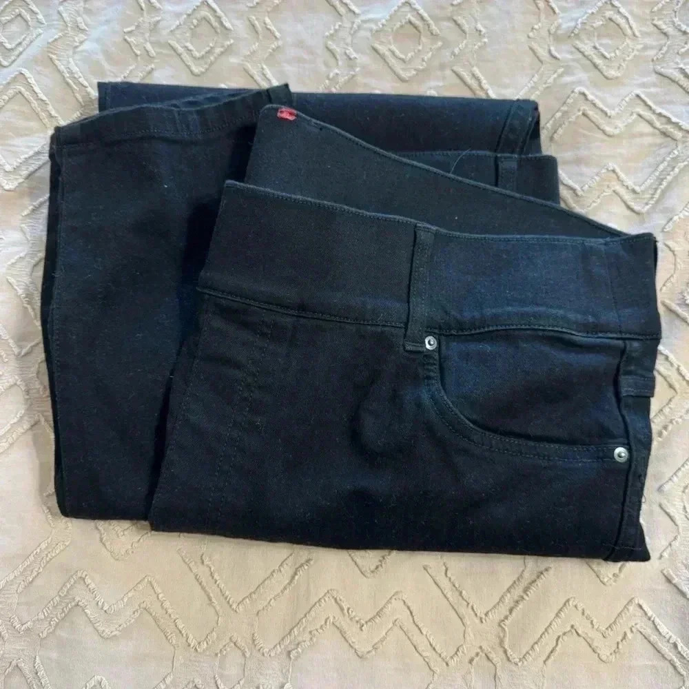Women's SPANX 20278T Black Ankle Skinny Jeans Plus Size 2X Tall. See measurement